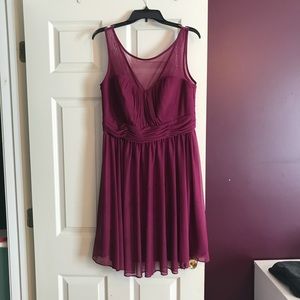 David’s Bridal wine dress.